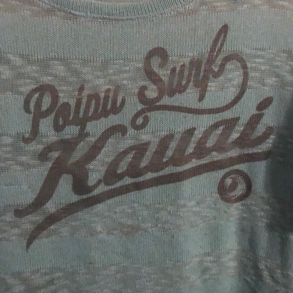 Slouchy Teal Sweater - Surf Style - Picture 2 of 4